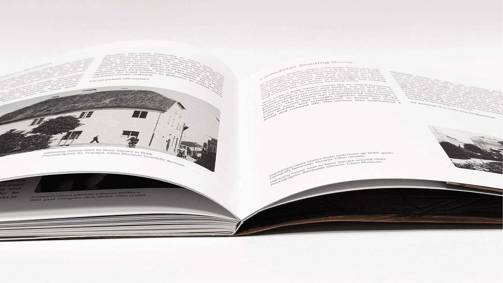 Look Into the Future of the Past: Mājas Cēsīs book design