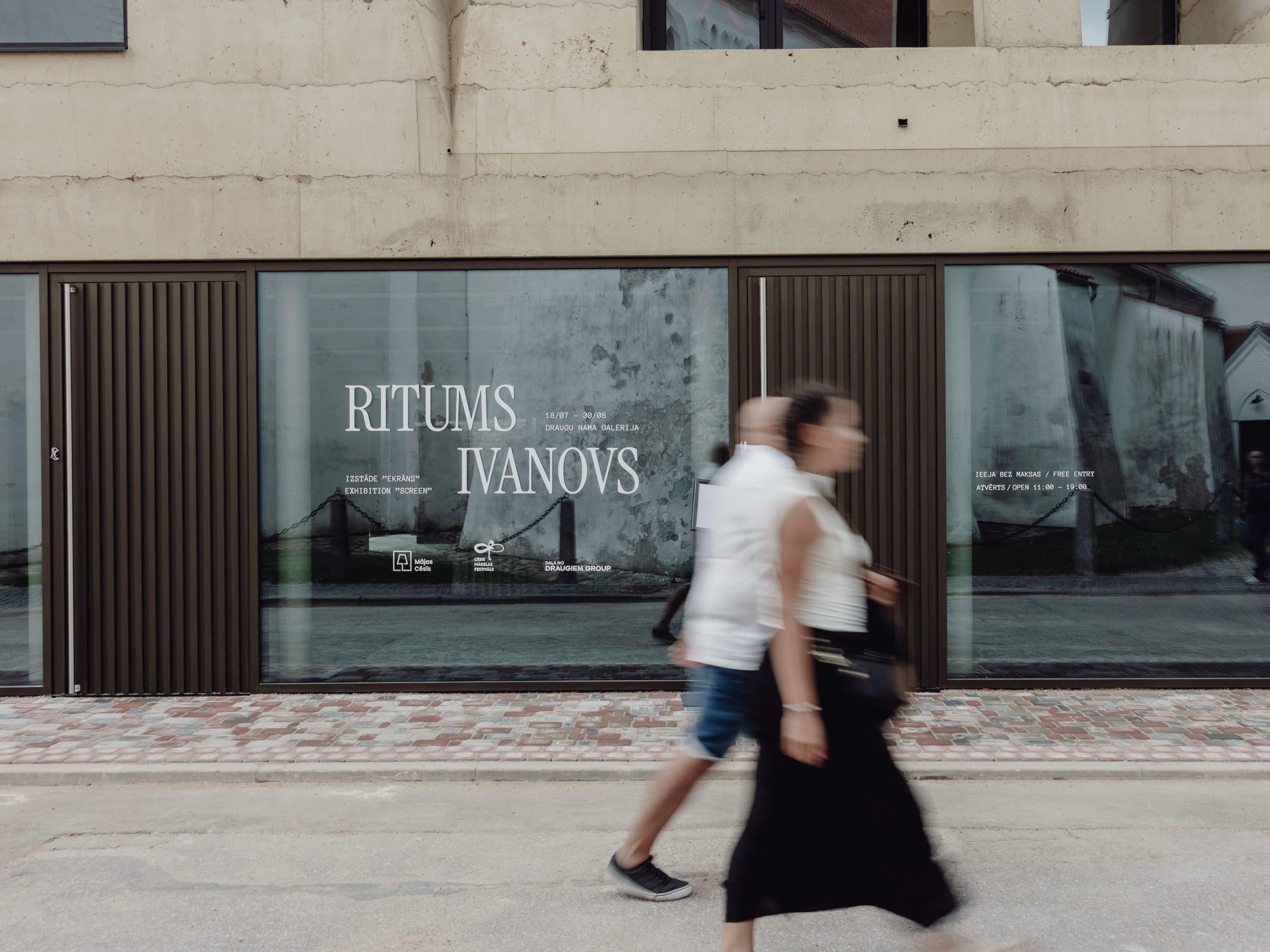 Exhibition design for "Screen" by Ritums Ivanovs