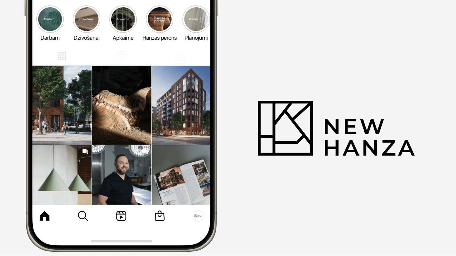 New Hanza Instagram feed curation