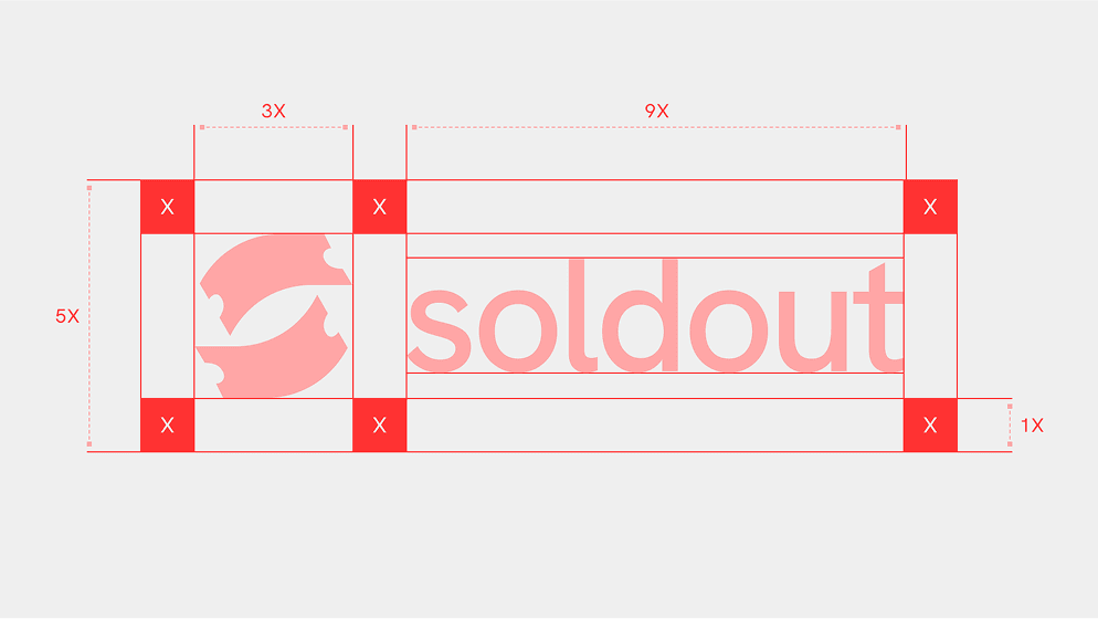 Dezain Studio logo design whitespace for soldout app