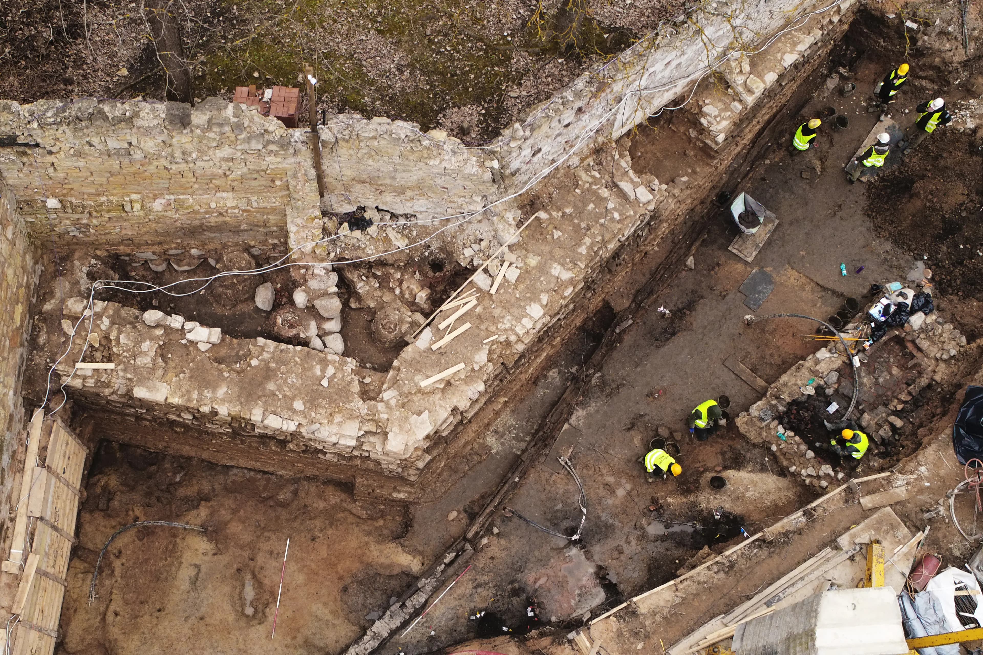 Archaeological excavations in the courtyard of Konrāds Quarter
