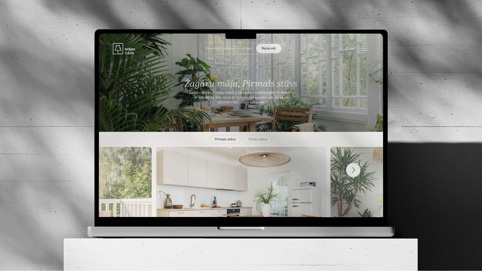 "Mājas Cēsīs" tīmekļa makets